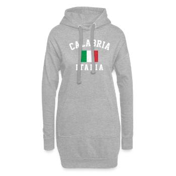 Calabria, italy italian - Hoodie-Kleid - Grau meliert - Vorne