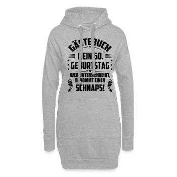 60 Geburtstag 60 Ehrentag Geschenk Mann Frau Fun - Hoodie-Kleid - Grau meliert - Vorne