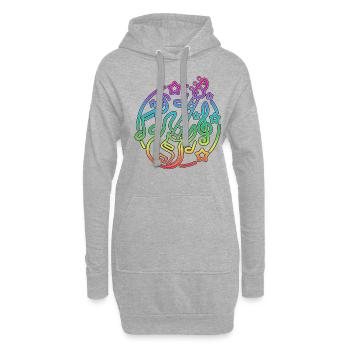 Musique Guitariste Musique Guitare électrique - Sweat-shirt à capuche long Femme - gris chiné - Devant