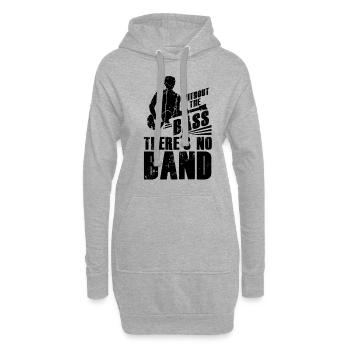 Musiker Music Guitarist Music Bass Player Bassist - Hoodie-Kleid - Grau meliert - Vorne