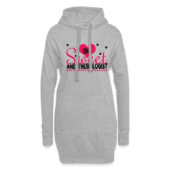 One Sweet Anesthesiologist Hearts Valentines Day - Hoodie-Kleid - Grau meliert - Vorne