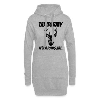 Montage Animal Artiste Taxidermiste Taxidermie - Sweat-shirt à capuche long Femme - gris chiné - Devant