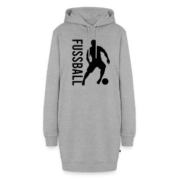 Fußball Fussball - Hoodie-Kleid - Grau meliert - Vorne