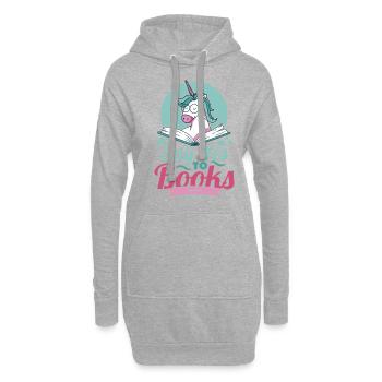 Say Yes To Books - Hoodie-Kleid - Grau meliert - Vorne