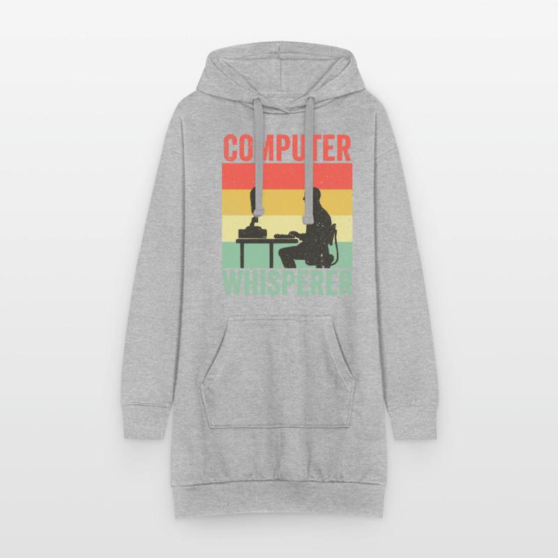 Computer Whisperer IT Support Programmierer Hoodie-Kleid