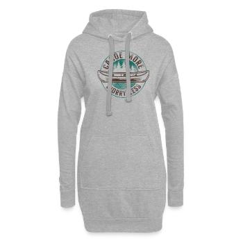 Canoe Canoeing Vintage Canoe More - Hoodie-Kleid - Grau meliert - Vorne