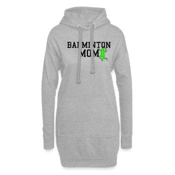 badminton mom - Hoodie-Kleid - Grau meliert - Vorne