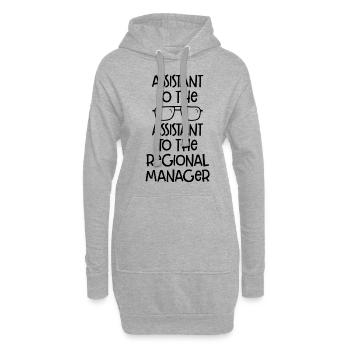 Assistante du directeur régional Fête des Pères - Sweat-shirt à capuche long Femme - gris chiné - Devant