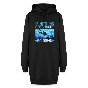 Instructeur de conception de plongée sous-marine Snorkeling - Sweat-shirt à capuche long Femme - noir - Devant