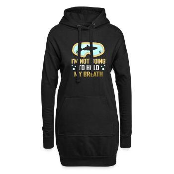 Instructeur de conception de plongée sous-marine Snorkeling - Sweat-shirt à capuche long Femme - noir - Devant