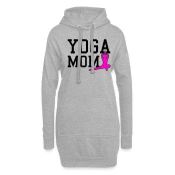 yoga mom - Hoodie-Kleid - Grau meliert - Vorne