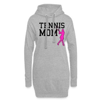 tennis mom - Hoodie-Kleid - Grau meliert - Vorne