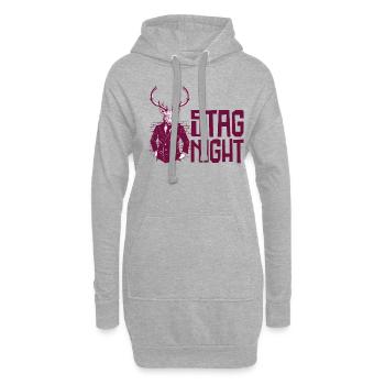 Junggesellenabschied Trinkgelage - Hoodie-Kleid - Grau meliert - Vorne