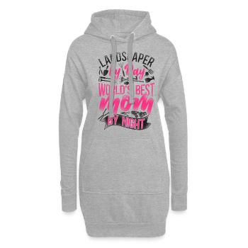 Landscaper Landscaping Landscape - Hoodie-Kleid - Grau meliert - Vorne