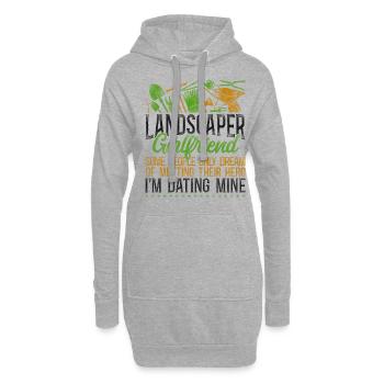 Paysagiste Aménagement Paysager - Sweat-shirt à capuche long Femme - gris chiné - Devant