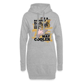 I'm A Butterfly Dad Just Like A Normal Dad Except - Hoodie-Kleid - Grau meliert - Vorne