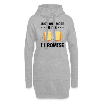 Nourriture Amour Sandwich Fromage Cadeau Ketchup - Sweat-shirt à capuche long Femme - gris chiné - Devant