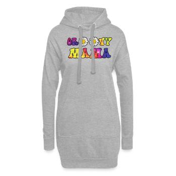 Groovy Mama Couples Matching Gift - Hoodie-Kleid - Grau meliert - Vorne