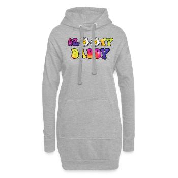 Groovy Daddy Matching Fathers Day - Hoodie-Kleid - Grau meliert - Vorne