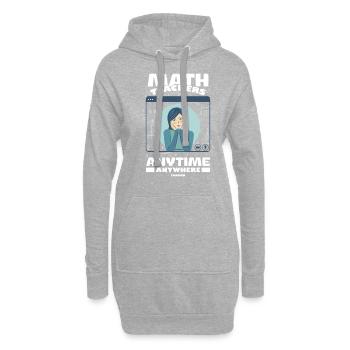 Mathematics - Hoodie Dress - heather grey - Front