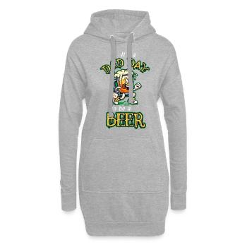 C’est un jour de papa pour être une bière drôle - Sweat-shirt à capuche long Femme - gris chiné - Devant