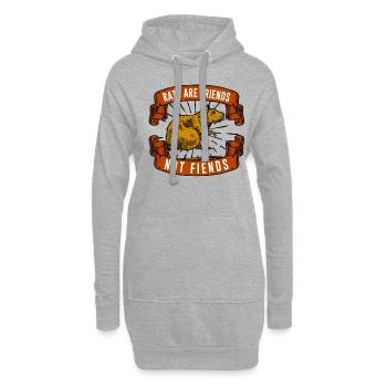Rats Are Friends Rodent Fiends Rat Owner - Hoodie-Kleid - Grau meliert - Vorne