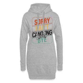Canoe Canoeing Retro Vintage Sorry - Hoodie-Kleid - Grau meliert - Vorne