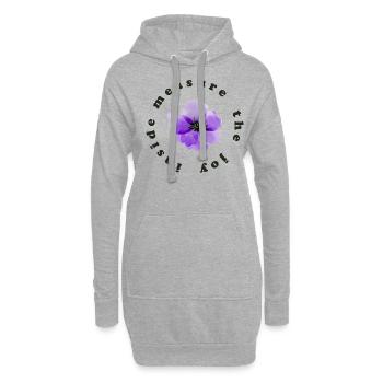 innerliche Freude - Hoodie-Kleid - Grau meliert - Vorne