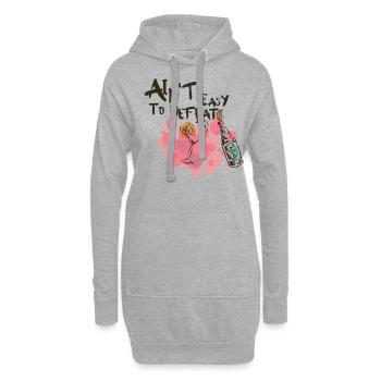Alkohol - Hoodie-Kleid - Grau meliert - Vorne