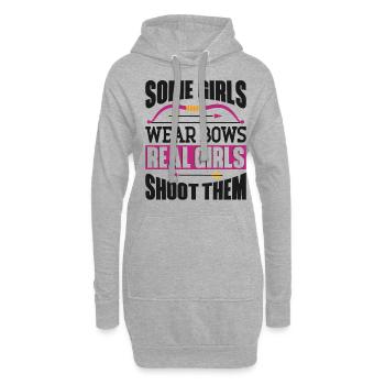 Tir à l’arc Archer Fille Quelques Filles - Sweat-shirt à capuche long Femme - gris chiné - Devant