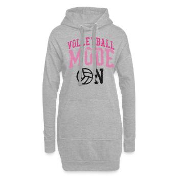 Joueur de volleyball Équipe volleyball - Sweat-shirt à capuche long Femme - gris chiné - Devant