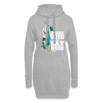 Snowboard - Sweat-shirt à capuche long Femme - gris chiné - Devant