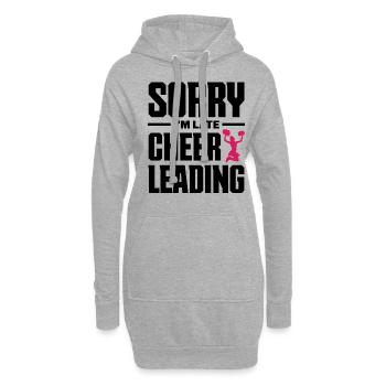 Sorry I'm Late Cheer Leading Cheerleader Gymnastic - Hoodie-Kleid - Grau meliert - Vorne