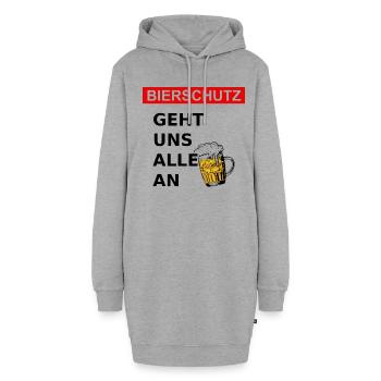 Bier Sprüche Festival Après Ski Party Mallorca - Hoodie-Kleid - Grau meliert - Vorne