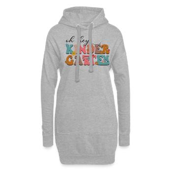 Oh Hey Kindergarten Teacher - Hoodie-Kleid - Grau meliert - Vorne