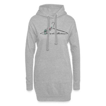 This Is Not Healthcare - Hoodie-Kleid - Grau meliert - Vorne
