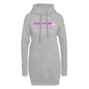 Kosmetikerin - Hoodie-Kleid - Grau meliert - Vorne