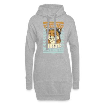Motivation motivieren Karriere Positiv Geschenk - Hoodie-Kleid - Grau meliert - Vorne