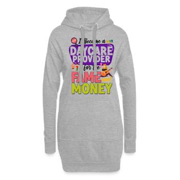 Fournisseur de services de garde d’enfants Enseignant - Sweat-shirt à capuche long Femme - gris chiné - Devant