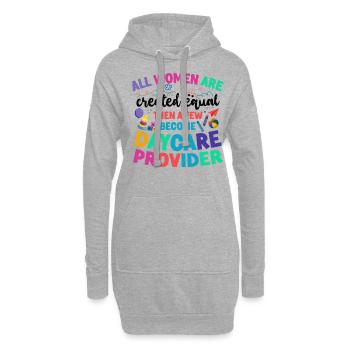 Childcare Daycare Provider Teacher - Hoodie-Kleid - Grau meliert - Vorne