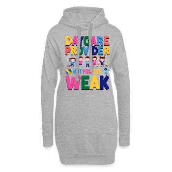 Fournisseur de services de garde d’enfants Enseignant - Sweat-shirt à capuche long Femme - gris chiné - Devant