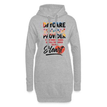 Childcare Daycare Provider Teacher - Hoodie-Kleid - Grau meliert - Vorne