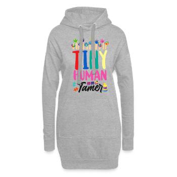 Fournisseur de services de garde d’enfants Enseignant - Sweat-shirt à capuche long Femme - gris chiné - Devant