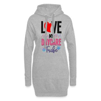Fournisseur de services de garde d’enfants Enseignant - Sweat-shirt à capuche long Femme - gris chiné - Devant