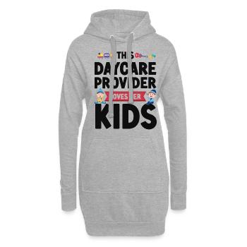 Fournisseur de services de garde d’enfants Enseignant - Sweat-shirt à capuche long Femme - gris chiné - Devant