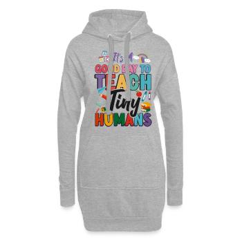 Fournisseur de services de garde d’enfants Enseignant - Sweat-shirt à capuche long Femme - gris chiné - Devant