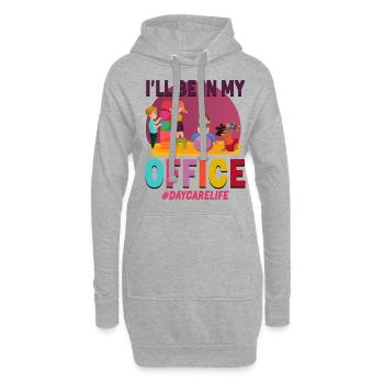 Fournisseur de services de garde d’enfants Enseignant - Sweat-shirt à capuche long Femme - gris chiné - Devant