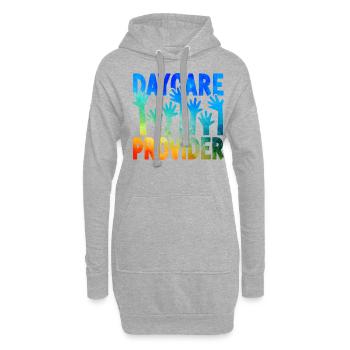 Fournisseur de services de garde d’enfants Enseignant - Sweat-shirt à capuche long Femme - gris chiné - Devant