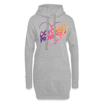 Fournisseur de services de garde d’enfants Enseignant - Sweat-shirt à capuche long Femme - gris chiné - Devant