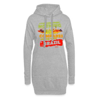 Brésil Rio de Janeiro Amérique du Sud Cadeau - Sweat-shirt à capuche long Femme - gris chiné - Devant